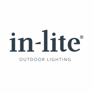 In-lite outdoor lighting logo with dark text on a white background.